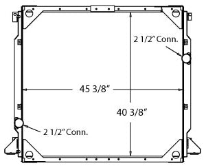 Prevost Bus Radiator - Fits: Many Models